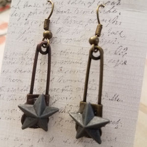 Bronze Star Earrings